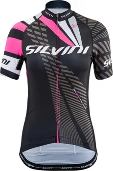 cyklistický dres Silvini Team WD1402 W černý/růžový