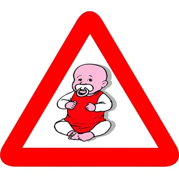 Samolepicí dekorace na vozidlo Samolepka 3D Dítě v autě