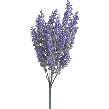 umělá květina Canea Levandule trs 34 cm fialová