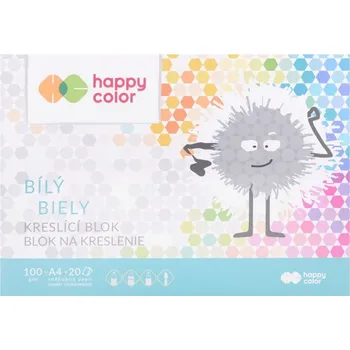 Výtvarný papír Kreslící blok Happy Color A4/100g, 20l bílý