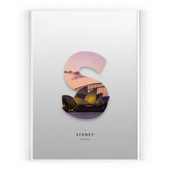 Plakát Plakát / Obraz Sydney A4 - 21 x 29,7 cm Pololesklý saténový papír