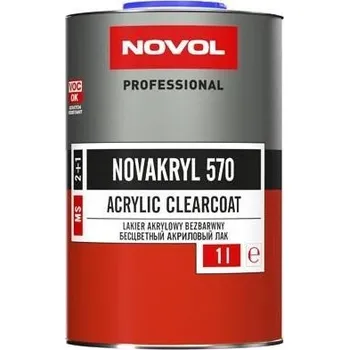 barva a nátěr na dřevo NOVOL bezbarvý lak NOVAKRYL 570 SR 2:1 1l (38071.01000)