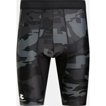Pánské kompresní kraťasy Under Armour HG IsoChll Long Print Sts-BLK - černé Velikost: XL