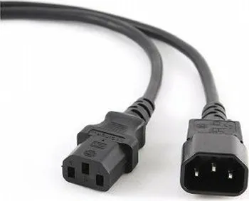 Prodlužovací kabel Gembird kabel síťový prodlužovací 1,8m IEC320 C13/14, VDE certifikace