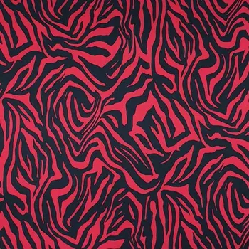 Úplet N5770, červeno-černá zebra, š.150