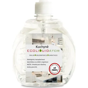 Dezinfekce ECOLIQUIDÁTOR kuchyně, čisticí a dezinfekční prostředek, pumpička 500 ml Vůně: bez aroma