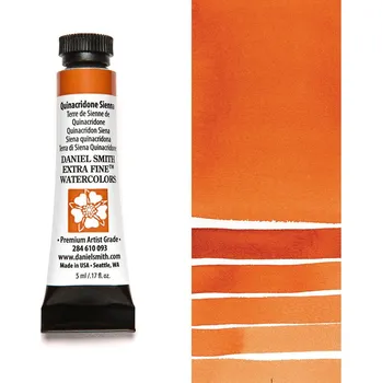 Vodová barva Akvarelová barva Daniel Smith Extra Fine, 5ml - oranžová Barva: 93 - Quinacridone Sienna