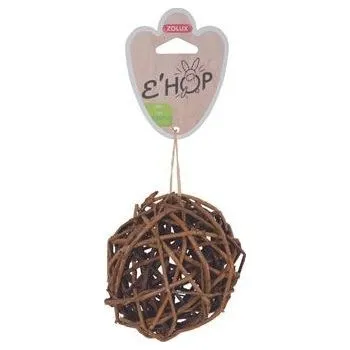 Hračka hlodavec EHOP koule z tmavého ratanu Zolux