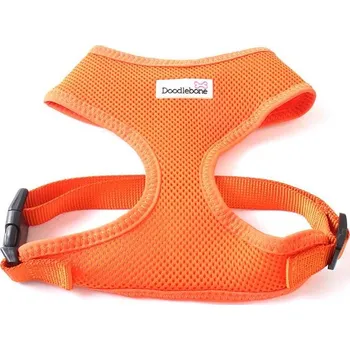 Obojek pro psa Doodlebone postroj, Airmesh, oranžový, velikost XL