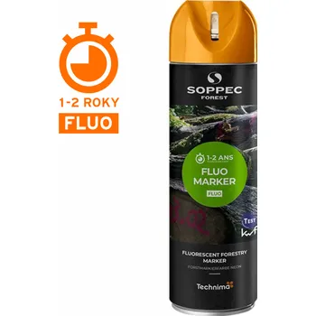 Barva ve spreji Značkovací sprej fluorescenční FLUO MARKER - Oranžový sprej FLUO MARKER 500ml