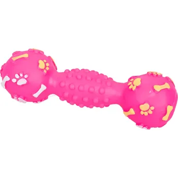Hračka pro psa Pískající latexové činky pro psy Barva: růžová