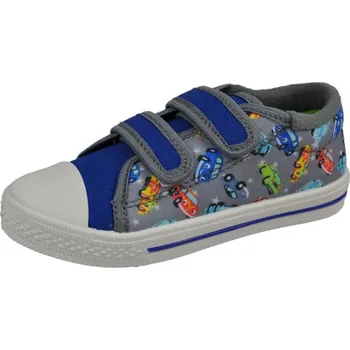 Chlapecká obuv Tenisky plátěnky kecky Skarpol PARIS 149-1 s autíčky s koženou stélkou velikost: 26