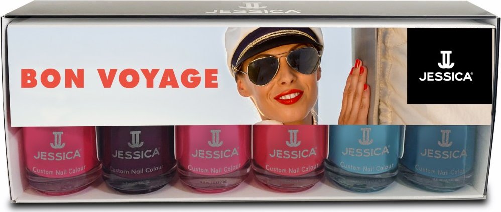 Jessica laky na nehty Bon Voyage - dárková sada 6 x 15 ml