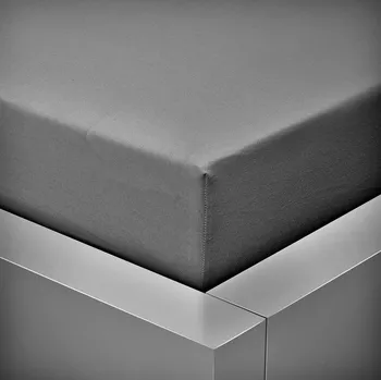 Prostěradlo Jersey tmavě šedé prostěradlo David dvoulůžko 180x200 cm Barva: Šedá, rozměr: 180x200cm