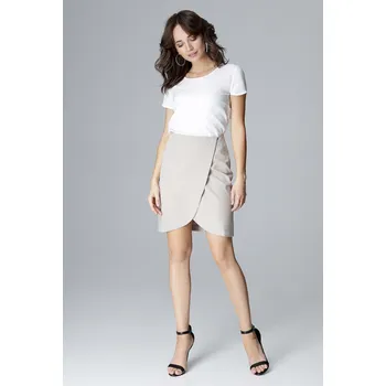 Dámská sukně Šedá sukně s rozparkem L003 Velikost: XL