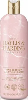 Sprchový gel Baylis & Harding Elements Pink Blossom & Lotus Flower sprchový gel 500 ml
