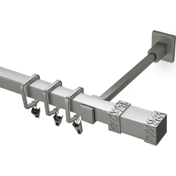 Garnýž Garnýž kovová 150 cm jednořadá 20x20 roma matná stříbrná