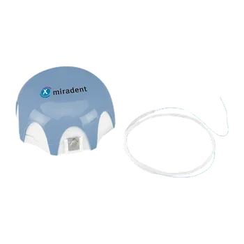 Hager & Werken Mirafloss Varianta: Implant CHX středně tyrkysová vlákna v dávkovači, 50 ks