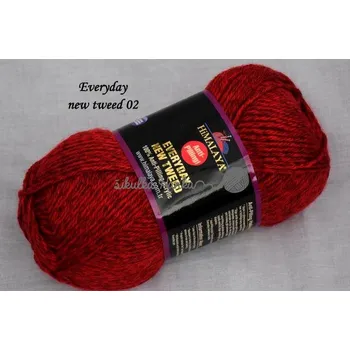 Příze Himalaya Příze Everyday new tweed 02 červená