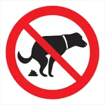 Walteco Zákaz venčení psů samolepka