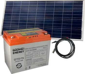 solární set Goowei Energy OTD75 baterie + panel Victron Energy 115Wp/12V
