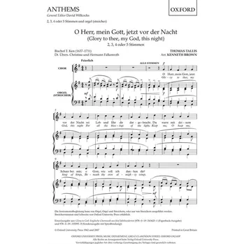 O Herr, Mein Gott, Jetzt Vor Der Nacht - Glory to thee, my God, this night - pro smen sbor 1198225