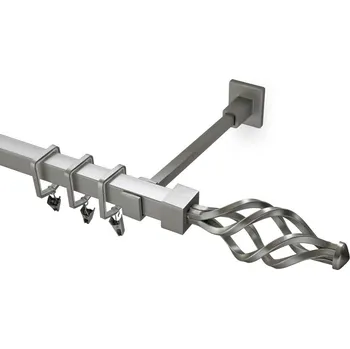 Garnýž Garnýž kovová 140 cm jednořadá 20x20 Azur matná stříbrná