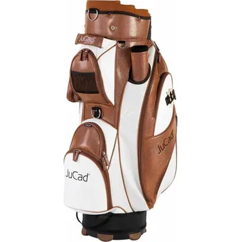 Golfový bag JuCad Style cart bag, bílo/hnědý