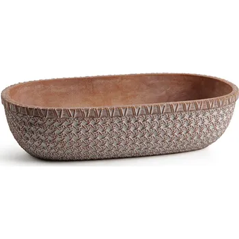 Podmiska Miska beton 34cm hnědá (536454)