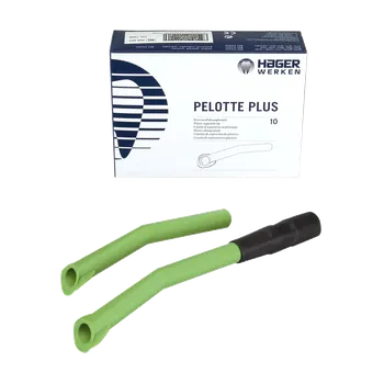 Hager & Werken Pelotte Plus odsávací kanyla zelená, 10 ks + adaptér