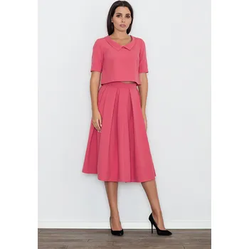 Set crop top + dlouhá sukně M579 Coral Velikost: M