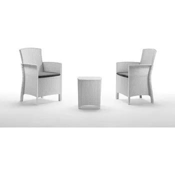 Zahradní sestava Plastový zahradní nábytek LIDO Terrace bílá