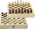 Šachy Jeujura 66440 dřevěné šachy a dáma v boxu
