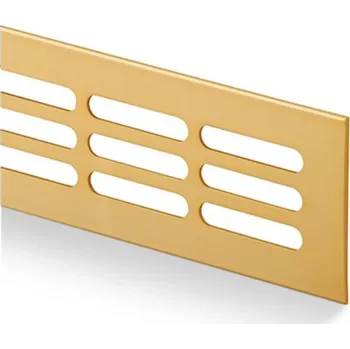 Větrací mřížka AC-T SERVIS Hliníková větrací mřížka zlatá - různé rozměry Šířka větrací mřížky (mm): 60, Délka mřížky (mm): 800