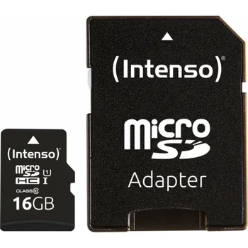 Paměťová karta Intenso microSDHC 16GB Class 10 UHS-I U1 Performance