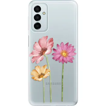 Pouzdro na mobilní telefon Silikonové pouzdro iSaprio - Samsung Galaxy M23 5G - Three Flowers (Odolný silikonový kryt, obal, pouzdro iSaprio - Samsung Galaxy M23 5G - Three Flowers - skvělá ochrana a pružnost, stylový UV potisk, lehkost, tiskne se v České republice)