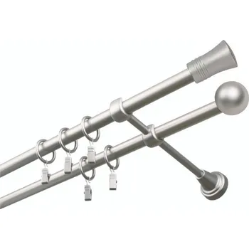 Garnýž Garnýž kovová 150 cm dvouřadá - dvojitá 19 Capri satina