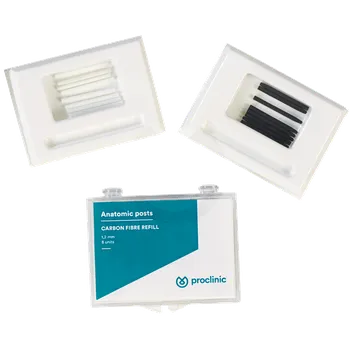 Dentální hygiena Proclinic Kořenové čepy se skleněným vláknem, 8 ks Velikost: 1,4 mm