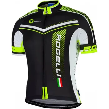 cyklistický dres Rogelli Gara Mostro krátký fluoritový 5XL