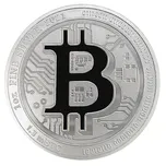 Stříbrná mince Bitcoin 2021 31,1 g
