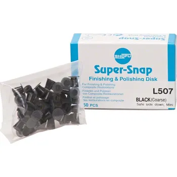 Super Snap leštící kotoučky, mini, oboustranné, 50 ks Barva: Černá