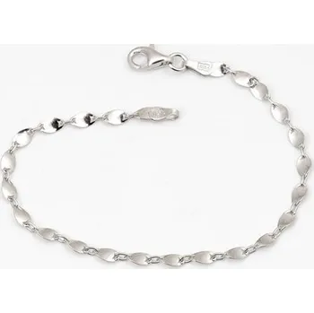 Náramek Dámský stříbrný článkový náramek 71183F 18 cm