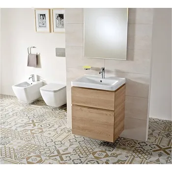 Koupelnový nábytek Skříňka pod umyvadlo 600 mm, 1-2 zásuvky Cubito pure Bílá H40J4233015001