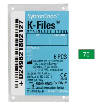 SybronEndo K-Files, 6 ks Varianta: 070 25 mm