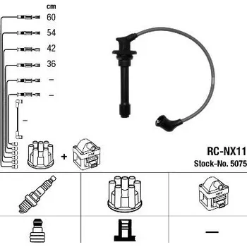 Zapalovací kabel Sada kabelů pro zapalování NGK 5075