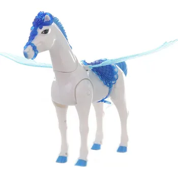 Doplněk pro panenku Lamps Kůň s hýbajícími křídly 91038 modrý