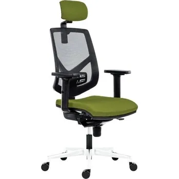 Židle kancelářská Skill 1750-SYN, hlavová opěrka, zelená