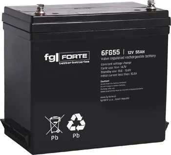 Autobaterie fgForte 6FG55 12V 55Ah