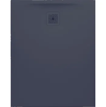 Sprchová vanička Laufen Pro - vanička obdélníková 100x90 s odtokem na kratší straně, Marbond antracit H2109570780001