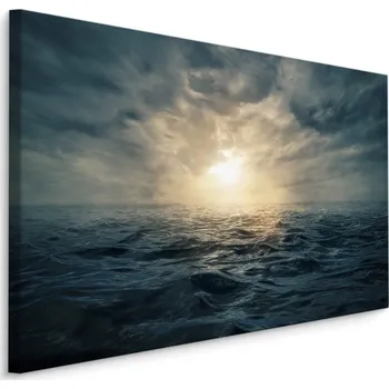 Obraz Plátno Západ Slunce Na Rozbouřeném Moři Varianta: 90x60